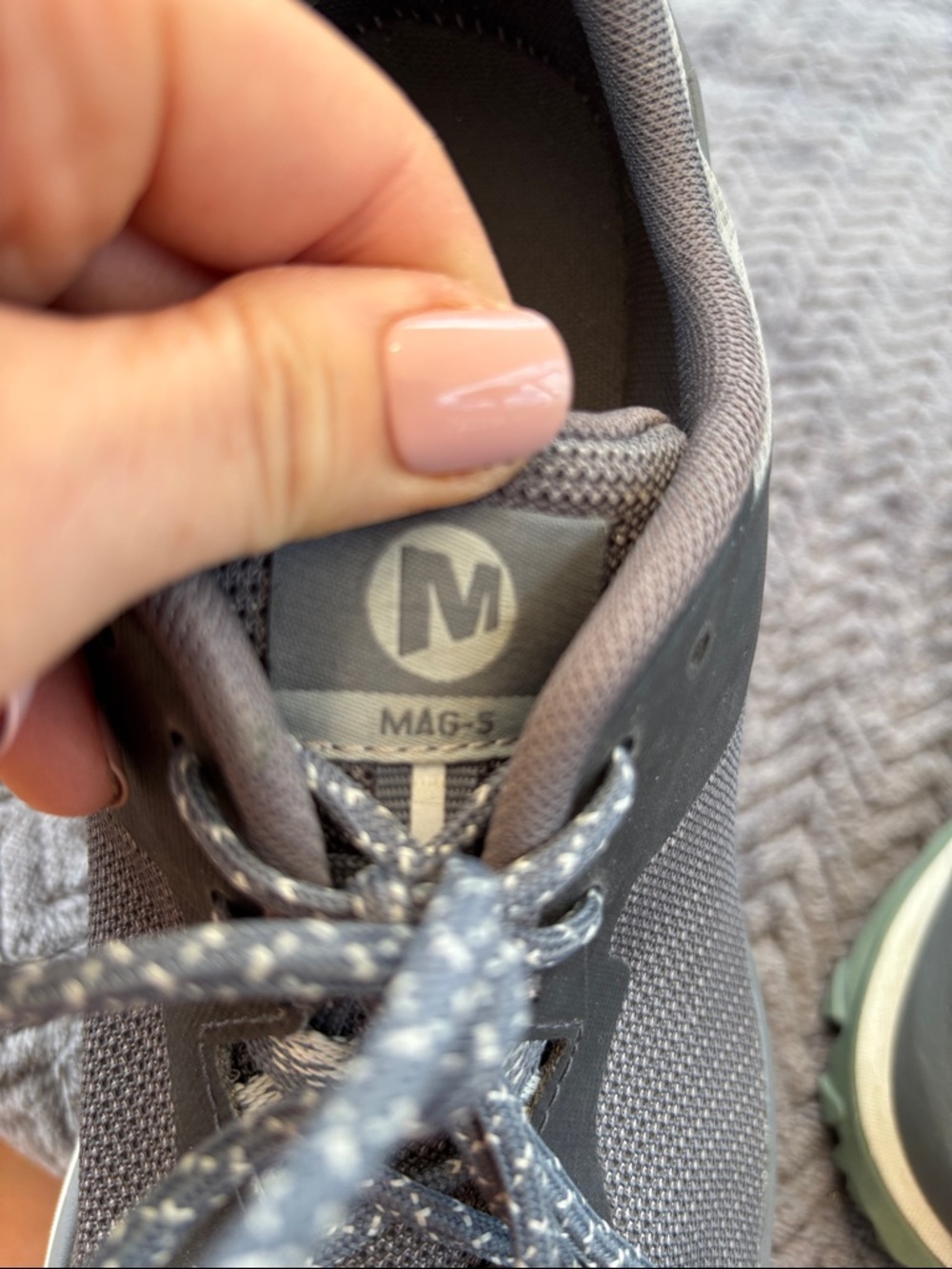 Merrell Men's Gray Athletic Trail Shoes - Picture 9 of 12